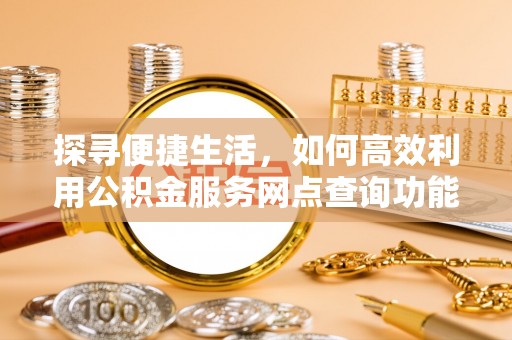 鼎城探寻便捷生活，如何高效利用公积金服务网点查询功能