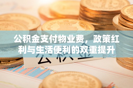 鼎城公积金支付物业费，政策红利与生活便利的双重提升