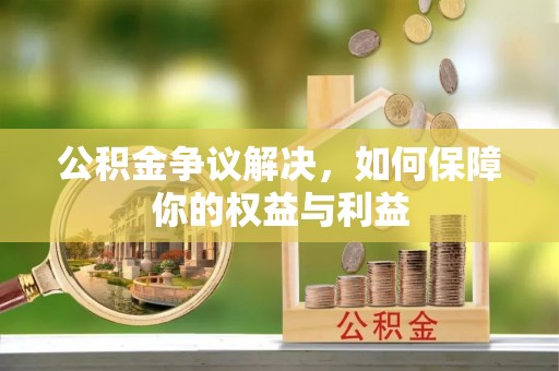 鼎城公积金争议解决，如何保障你的权益与利益