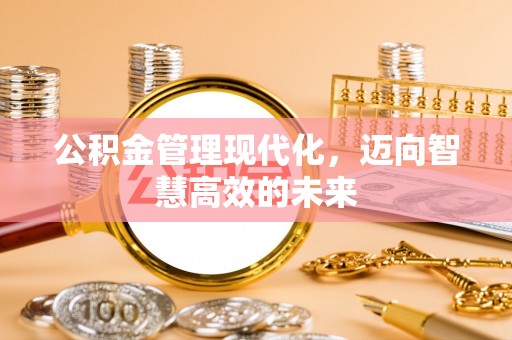 鼎城公积金管理现代化，迈向智慧高效的未来