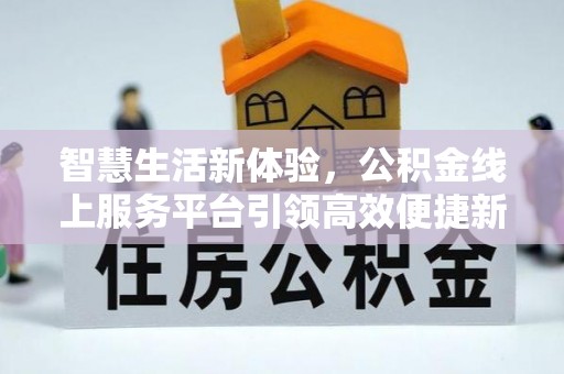 鼎城智慧生活新体验，公积金线上服务平台引领高效便捷新潮流