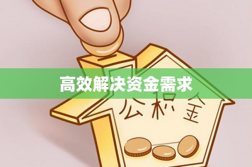 鼎城高效解决资金需求