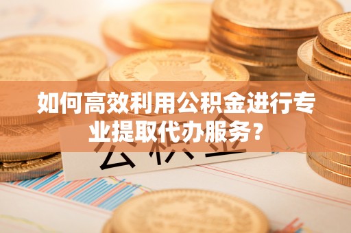 鼎城如何高效利用公积金进行专业提取代办服务？